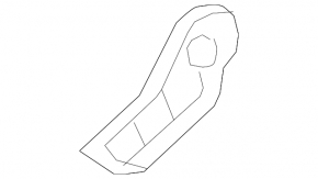 Nissan Rogue Sport 17-22 passenger seat backrest adjustment knob black
