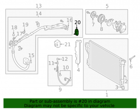 Kia Optima 11-15 air conditioner heater valve