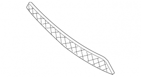 Lower grille of the front bumper Mercedes W166 GLE 16-19