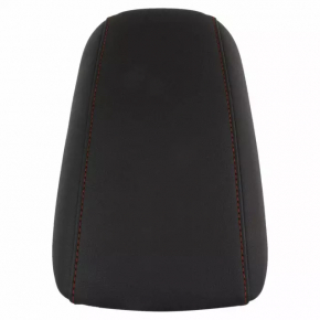 Central console armrest Ford Fusion mk5 13-16 leather black with red stitching