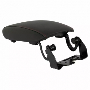 Central console armrest Ford Fusion mk5 13-16 leather black with red stitching