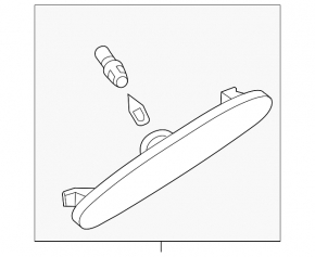 Reflector front bumper left Mazda6 03-08