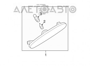 Reflector front bumper left Mazda6 03-08