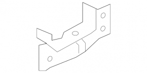 Front bumper mount upper right Ford Fusion mk5 17-20 on radiator support