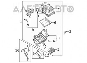 Air Filter Housing Ford Escape MK4 20-22 hybrid