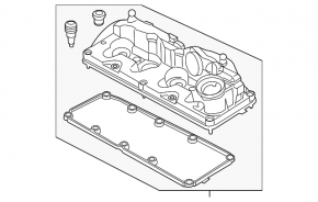 Valve cover VW Passat b7 12-15 USA 2.0 TDI