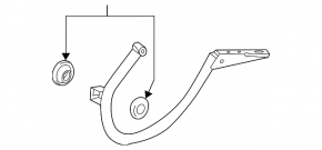 Right trunk lid hinge for Mercedes CLA 14-19