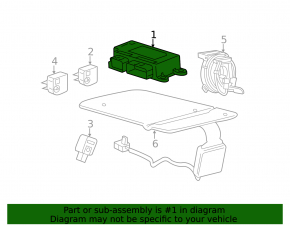 SRS airbag module airbag computer Buick Encore 13-16