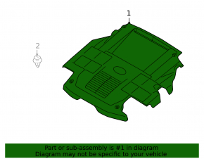 Engine cover Subaru Outback 10-12 2.5
