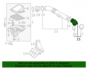 Air intake duct for Kia Sportage 23-26 HEV