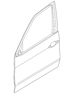 Bare front left door BMW X5 E70 07-13