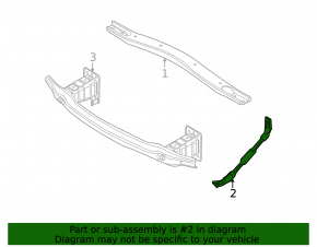 Front panel stretcher right BMW X5 E70 07-13