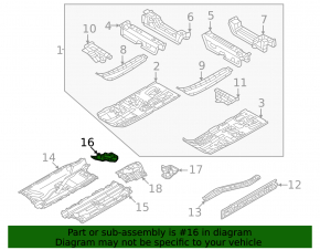 Rear right underbody protection for Mitsubishi Outlander 22-25