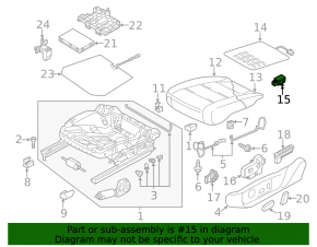 Driver's Seat Heating Control Module VW Passat 20-22