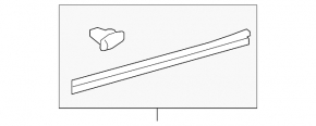 Door seal rear left Toyota Camry v55 15-17 usa lower