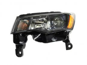 Headlight front left bare Jeep Grand Cherokee WK2 16-22 halogen, dark