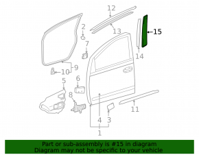 Toyota Prius 2009 Front Right Side Door Trim