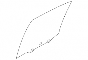 Glass door rear right Nissan Versa 12-19 usa