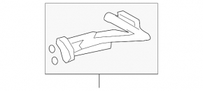 Lexus RX400h 06-09 air conditioner heater-condenser tube