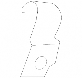 Front right brake hose bracket for Porsche Macan 15-26