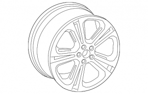 Wheel disk R19 x 8.5J Audi Q3 8U 15-18