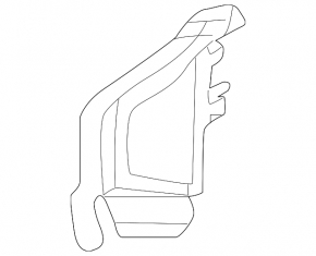 Radiator deflector left Audi A5 F5 17-19 2.0T small