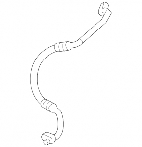 Air conditioning pipe compressor-heater Porsche Cayenne 958 11-17 Hybrid