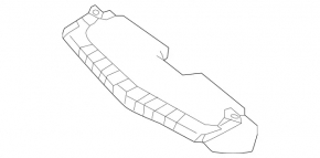 Upper radiator deflector Mercedes GL-class X166 13-16 AMG pkg, off road pkg