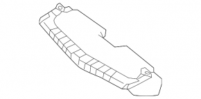 Upper radiator deflector Mercedes GL-class X166 13-16 AMG pkg, off road pkg