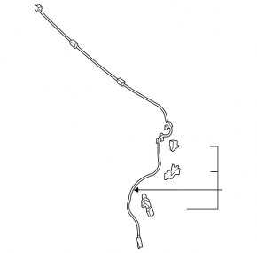 Mercedes W213 E 17-23 Windscreen Washer Nozzle Chain Without Heating
