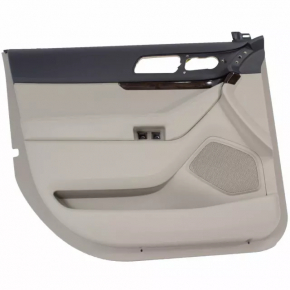 Door trim card front left Ford Explorer 11-12 prerest leather gray