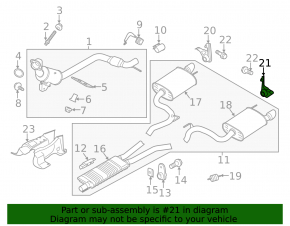 Left barrel mounting bracket Ford Mustang mk6 15- 3.7, 2.3T