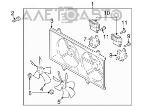 Radiator Cooling Resistor Water Mazda CX-7 06-09