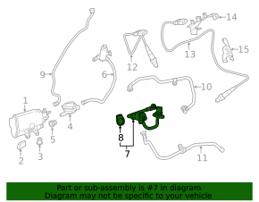 BMW X5 F15 14-18 Fuel Evaporative Purge Valve with Sensor