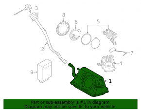Fuel tank BMW i3 14-20
