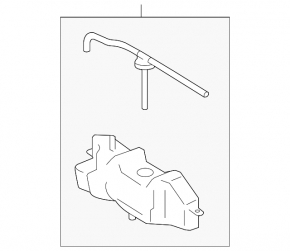 Expansion tank cooling Lexus ES300h ES350 13-18