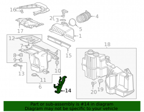 Honda Civic XI FE/FL 22- 2.0 Air Filter Housing Bracket Lower