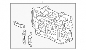 Honda Accord 13-17 dash fuse box broken mount