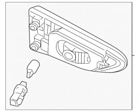Inner taillight trunk lid left Infiniti JX35 QX60 16-18 rest