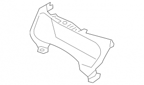 Volvo XC90 16-22 black instrument cluster trim with trim