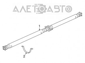 Driveshaft driveshaft Acura MDX 14-15 torn boot