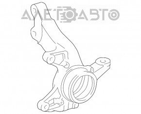 Front left trunnion Lexus RX350 RX450h 10-15 bare