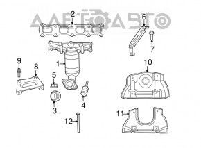 Jeep Compass 11-16 2.0 2.4 Upper Manifold Guard Type 2