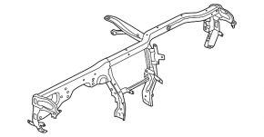 Under-torpedo pipe reinforcement Audi A6 C7 12-18