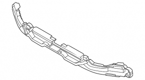 BMW 5 G60 24-25 Front Bumper Absorber Upper With M Sport Pack, Bumper Support, With M Sport Trim, Bumper Support, Upper