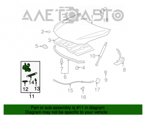 Hood Lock Toyota Camry v40