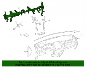 Under-torpedo pipe reinforcement Toyota Venza 21-