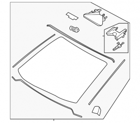 Lexus TX 24-26 heated windshield with projection