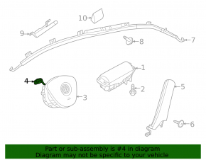 VW Atlas 18- Airbag Wiring