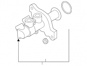VW Jetta 19-26 brake master cylinder with reservoir